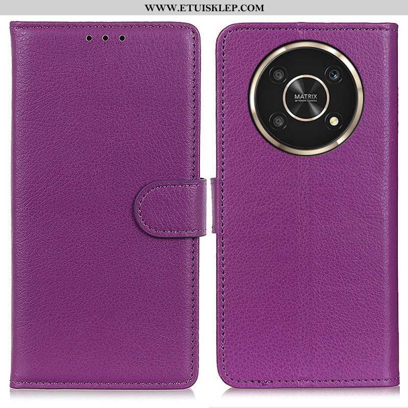 Etui Folio do Honor Magic 4 Lite 5G Tradycyjnie Liczi